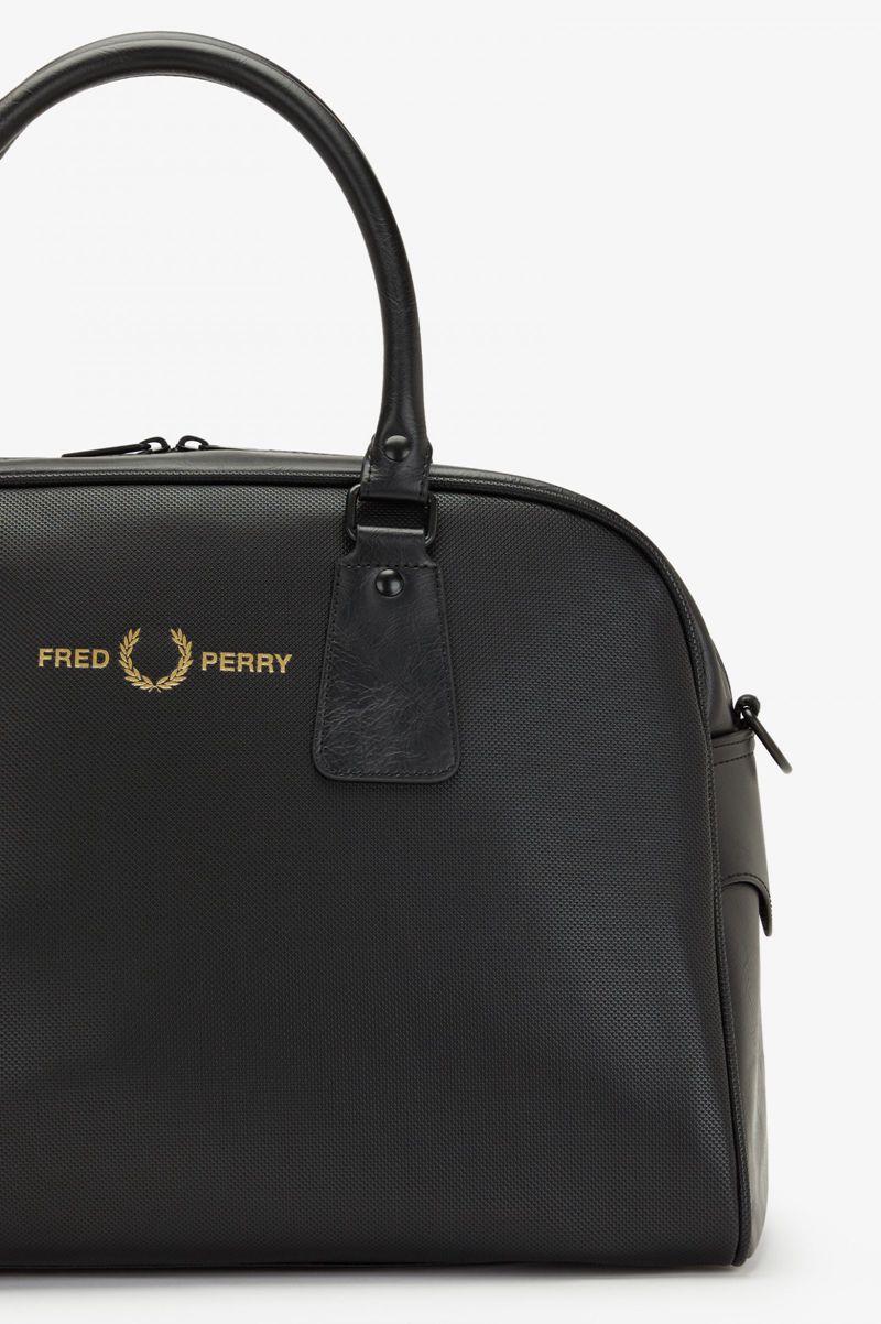 Black Fred Perry Piqué Textured Grip Women's Bags | PH 1825WNBY